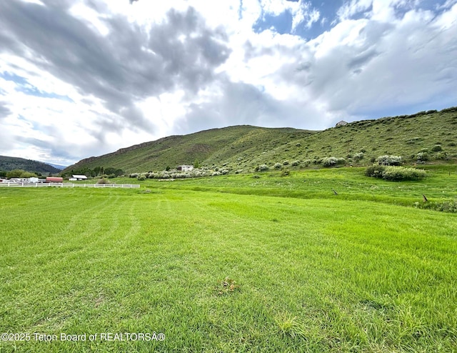 125 Wagon Rut Ln, Auburn, WY 83111 - mountain view with rural landscape and a pastoral area