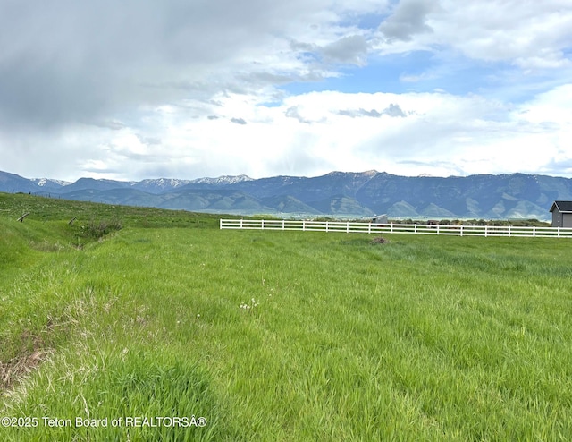 125 Wagon Rut Ln, Auburn, WY 83111 - view of mountain backdrop featuring rural landscape