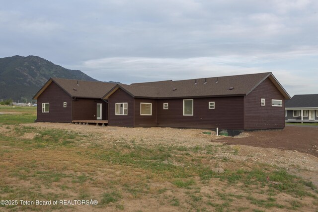 969 Caribou Peak Loop, Etna, WY 83118 - back of property with a mountain view