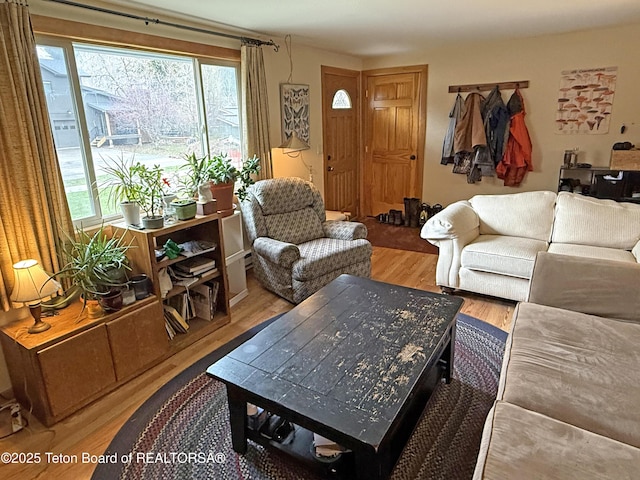 335 E Hansen Ave, Jackson, WY 83001 - living room with wood finished floors