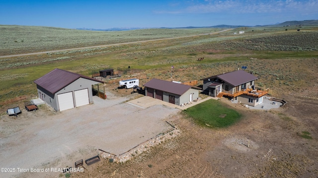362 Snowmobile Ln, Daniel, WY 83115 - overview of rural landscape with a mountainous background