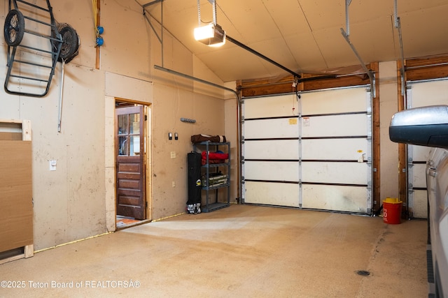 362 Snowmobile Ln, Daniel, WY 83115 - garage with a garage door opener