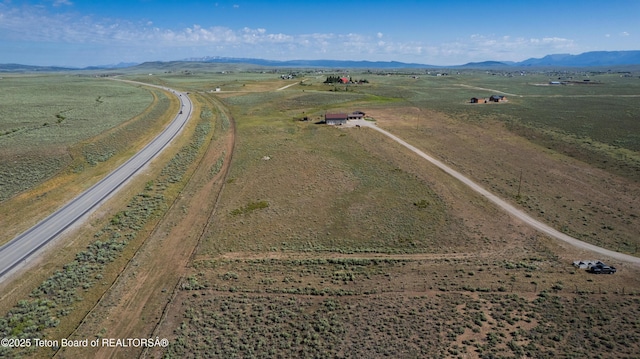 362 Snowmobile Ln, Daniel, WY 83115 - overview of rural landscape with a mountain backdrop