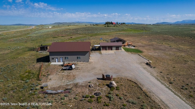 362 Snowmobile Ln, Daniel, WY 83115 - overview of rural landscape featuring a mountainous background