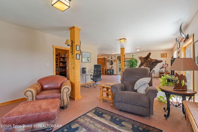 86 Hawks Rest Rd, Etna, WY 83118 - carpeted living area with baseboards