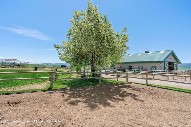 86 Hawks Rest Rd, Etna, WY 83118 - view of yard featuring an exterior structure, a rural view, and an outdoor structure