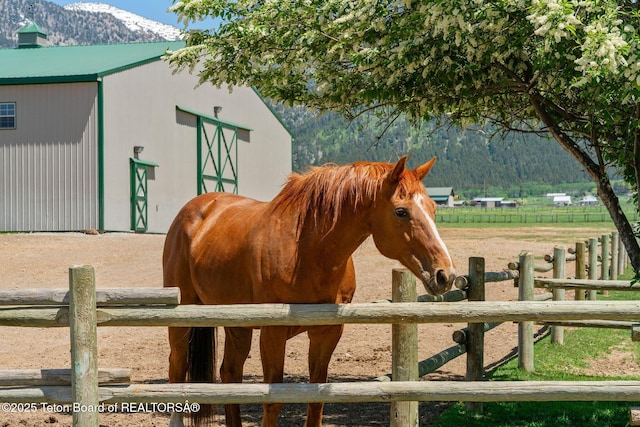 86 Hawks Rest Rd, Etna, WY 83118 - stable featuring a mountain view