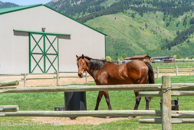 86 Hawks Rest Rd, Etna, WY 83118 - horse barn with a mountain view
