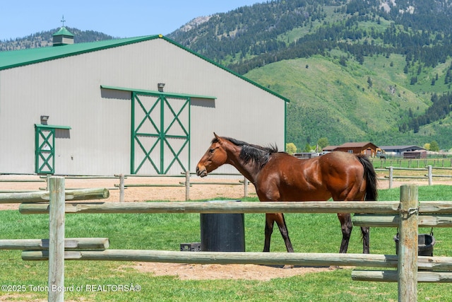 86 Hawks Rest Rd, Etna, WY 83118 - horse barn with a mountain view
