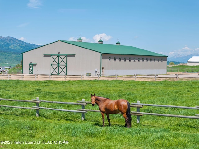 86 Hawks Rest Rd, Etna, WY 83118 - view of property's community with a view of countryside, an outbuilding, and a mountain view