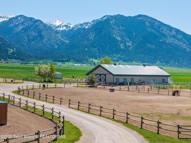 86 Hawks Rest Rd, Etna, WY 83118 - view of mountain background with rural landscape and a pastoral area