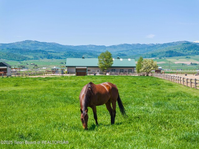 86 Hawks Rest Rd, Etna, WY 83118 - view of mountain background with rural landscape and agricultural land