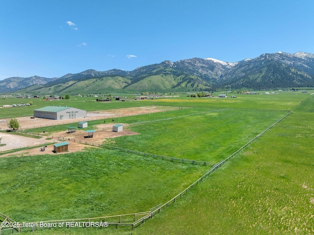 86 Hawks Rest Rd, Etna, WY 83118 - mountain view with rural landscape and a pastoral area