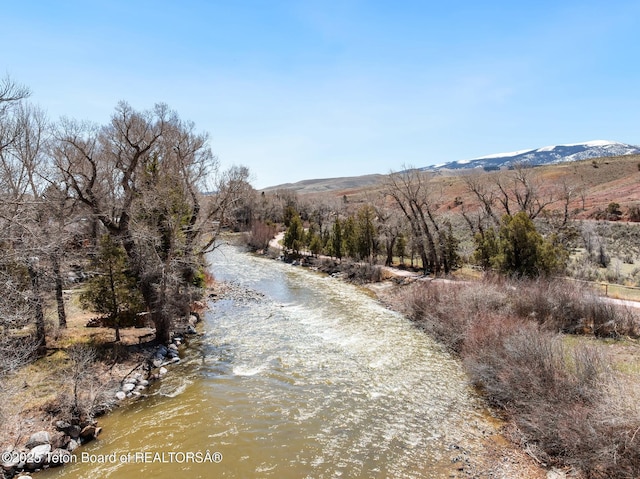 611 W Ramshorn St, Dubois, WY 82513 - water view with a mountainous background