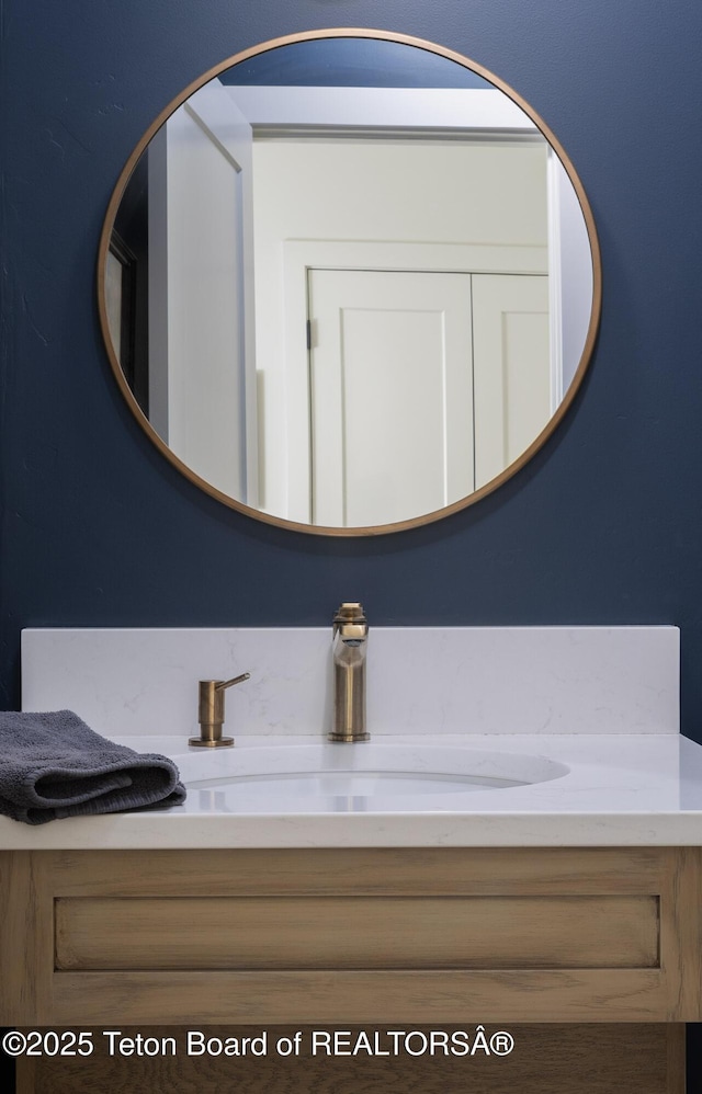 bathroom featuring vanity
