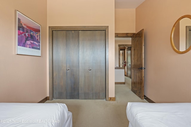 7250 N Rachel Way Unit 6, Teton Village, WY 83025 - bedroom featuring carpet, a closet, and baseboards