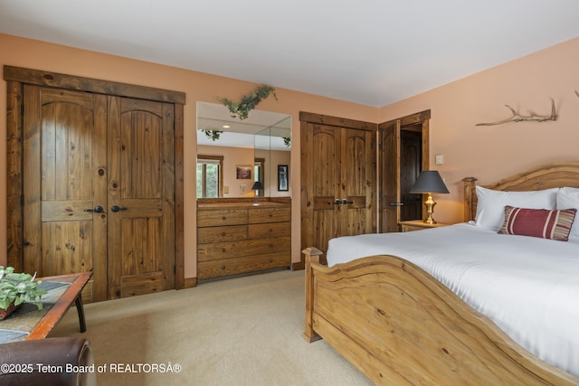 7250 N Rachel Way Unit 6, Teton Village, WY 83025 - bedroom featuring light carpet