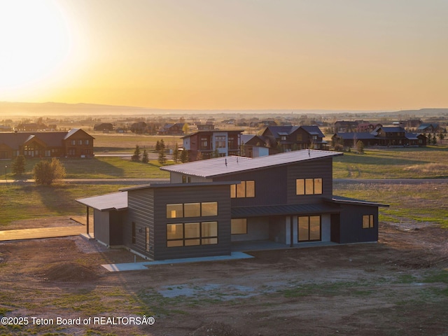 1404 Canyon Sunrise, Driggs, ID 83422 - back of property featuring metal roof