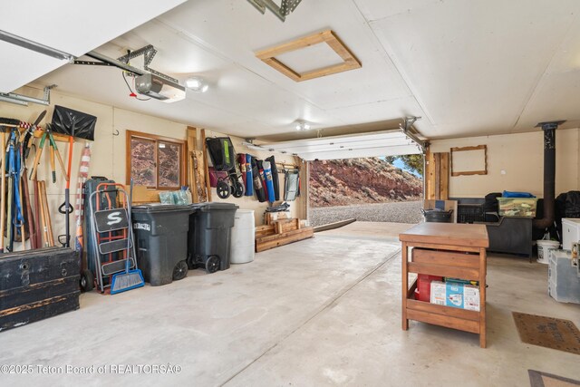 9 Warm Springs Rd, Dubois, WY 82513 - garage with a garage door opener