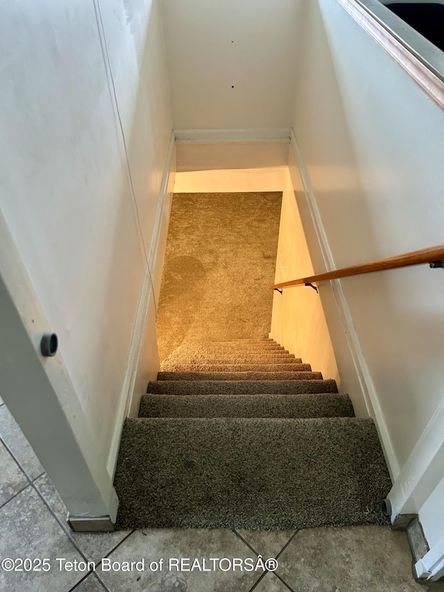 view of stairway