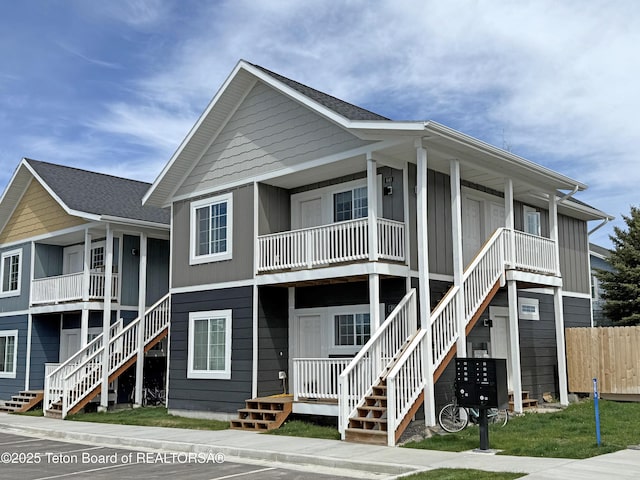 650 Centennial Mountain St, Driggs, ID 83422 - townhome / multi-family property with stairs and a porch