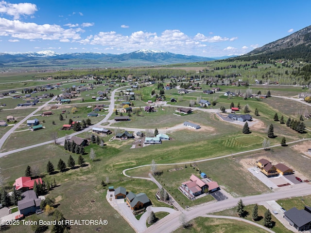52 Solitude Cir, Star Valley Ranch, WY 83127 - aerial overview of property's location featuring a mountain backdrop