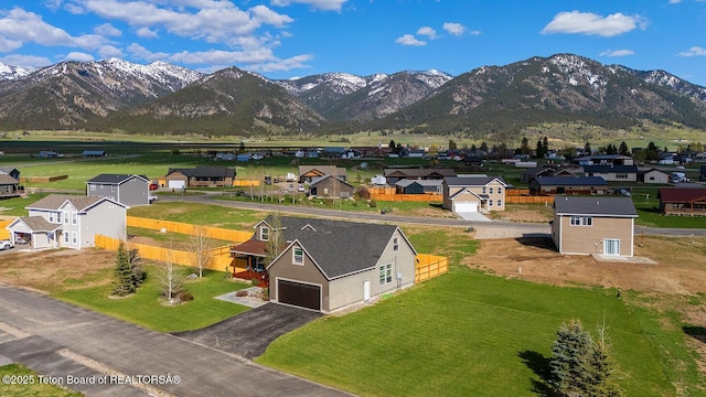 350 Little Greys Loop, Etna, WY 83118 - aerial perspective of suburban area with a mountain backdrop