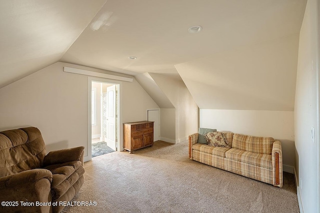 350 Little Greys Loop, Etna, WY 83118 - additional living space featuring carpet and vaulted ceiling