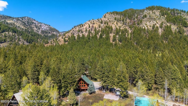 109 Redwood Rd, Star Valley Ranch, WY 83127 - view of mountain backdrop featuring a forest
