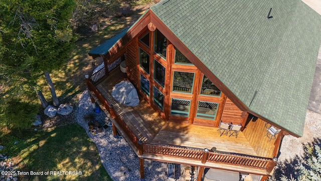 109 Redwood Rd, Star Valley Ranch, WY 83127 - view from above of property