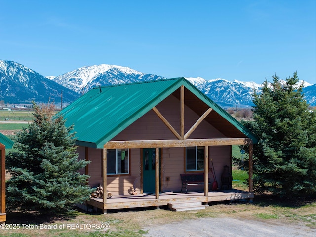 263 Friesian Cir Unit 6, Thayne, WY 83127 - view of front of house with a mountain view