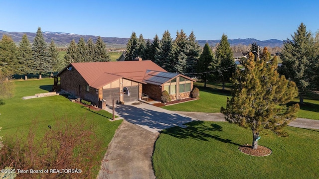 823 Allred Rd, Afton, WY 83110 - aerial view of property and surrounding area featuring a mountainous background