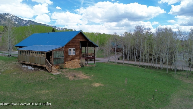 51 Cheyenne Cir, Star Valley Ranch, WY 83127 - view of outbuilding featuring stairway and a mountain view