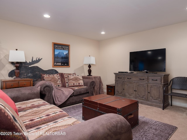 525 Booshway St, Driggs, ID 83422 - living area with light carpet and recessed lighting