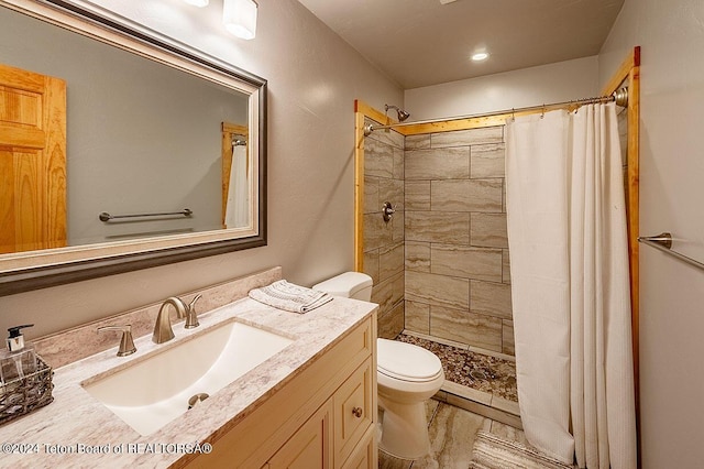 1238 Vista Dr, Star Valley Ranch, WY 83127 - full bath featuring toilet, tiled shower, and vanity