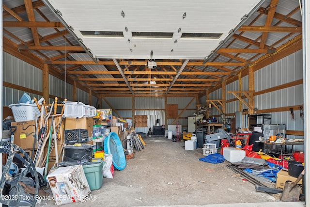2 Porcupine Cir, Dubois, WY 82513 - garage with metal wall