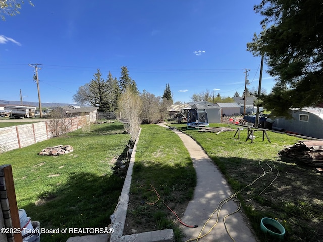 325 1st St N, Cokeville, WY 83114 - view of yard featuring an outdoor fire pit