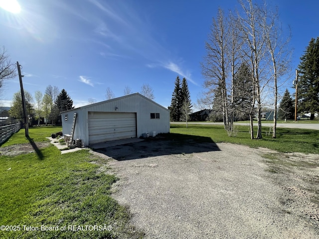 325 1st St N, Cokeville, WY 83114 - detached garage featuring driveway