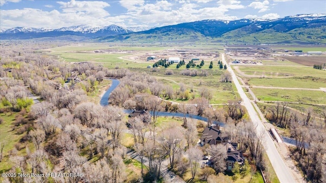 33 Willowbrook Dr, Driggs, ID 83422 - overview of rural landscape with a mountain backdrop