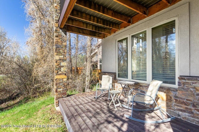 33 Willowbrook Dr, Driggs, ID 83422 - view of wooden deck