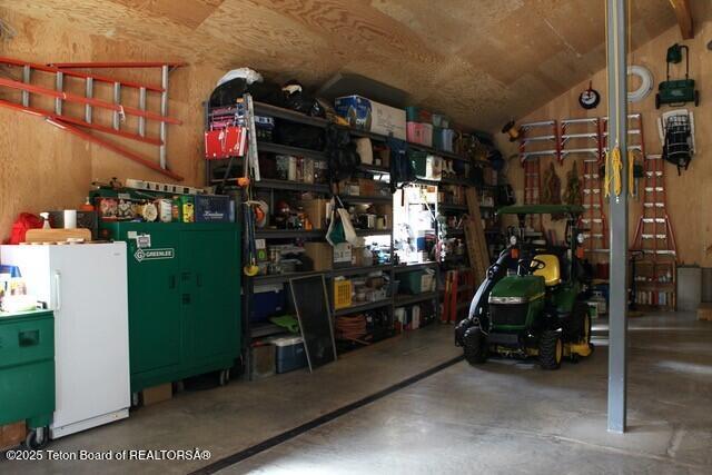 storage featuring a garage