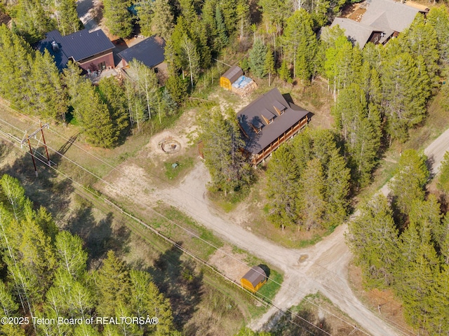 view from above of property