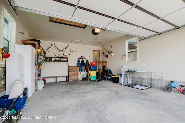222 River Bench Rd, Alpine, WY 83128 - garage featuring a garage door opener