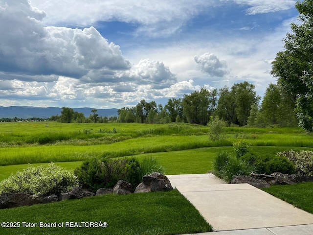 96 Hardman Rd, Star Valley Ranch, WY 83127 - view of green lawn featuring a mountain view