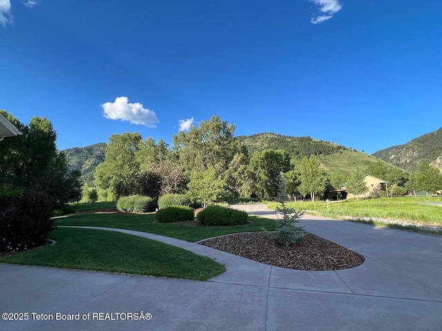 96 Hardman Rd, Star Valley Ranch, WY 83127 - view of green lawn with a mountain view