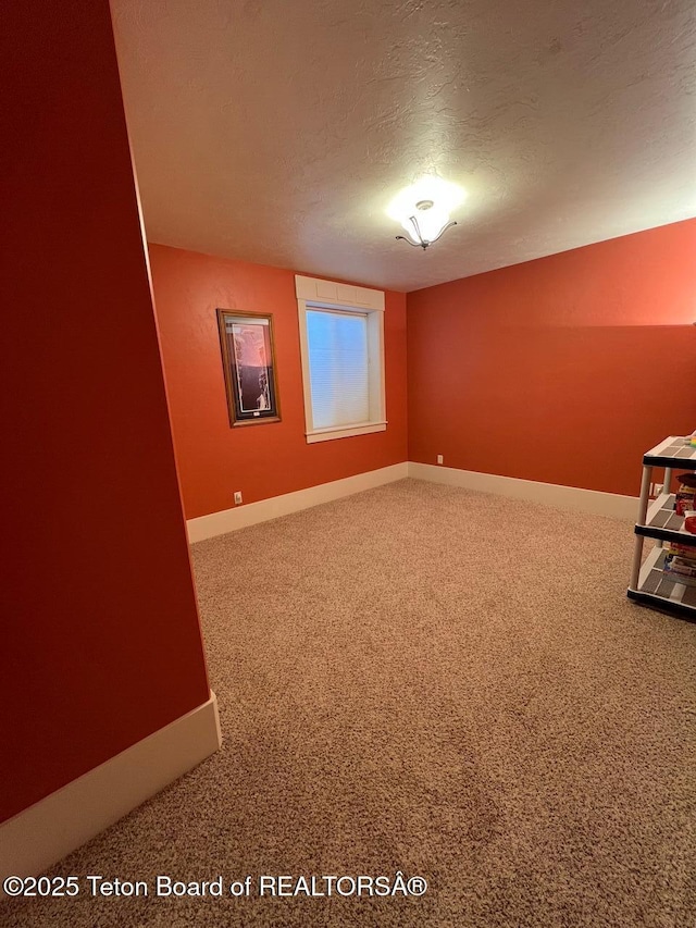 96 Hardman Rd, Star Valley Ranch, WY 83127 - unfurnished room with carpet floors, baseboards, and a textured ceiling