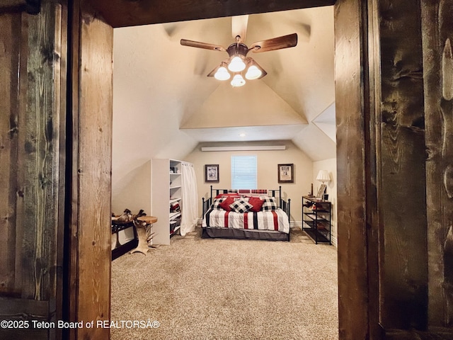 61 Astorian Ln, Smoot, WY 83126 - carpeted bedroom with lofted ceiling