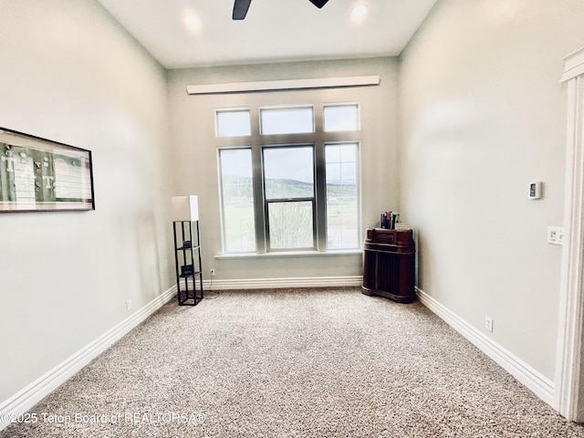 61 Astorian Ln, Smoot, WY 83126 - carpeted empty room with a ceiling fan and baseboards