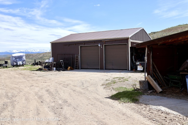 31 Cutoff Rd, Daniel, WY 83115 - detached garage with a mountain view