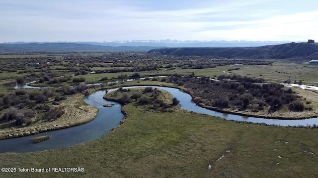31 Cutoff Rd, Daniel, WY 83115 - drone / aerial view of a water and mountain view